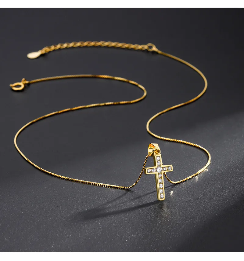 Pendentif croix catholique argent – Image 9
