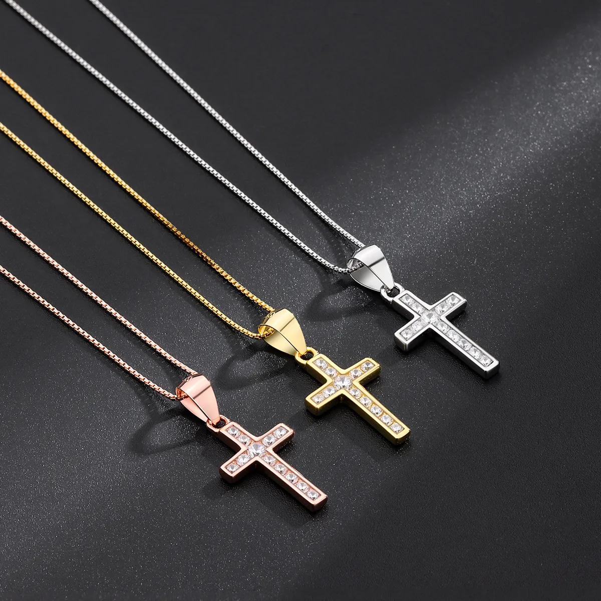 Pendentif croix catholique argent – Image 7