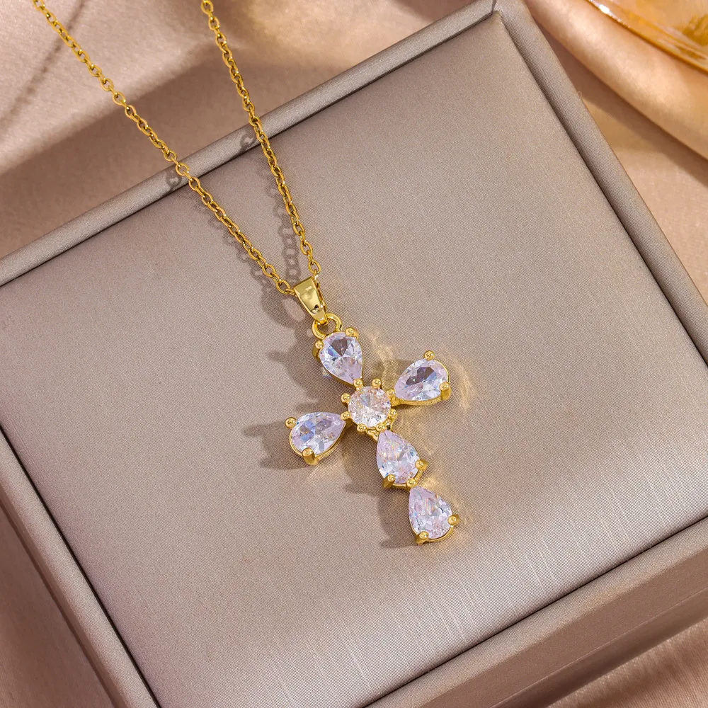 Pendentif croix femme original – Image 6