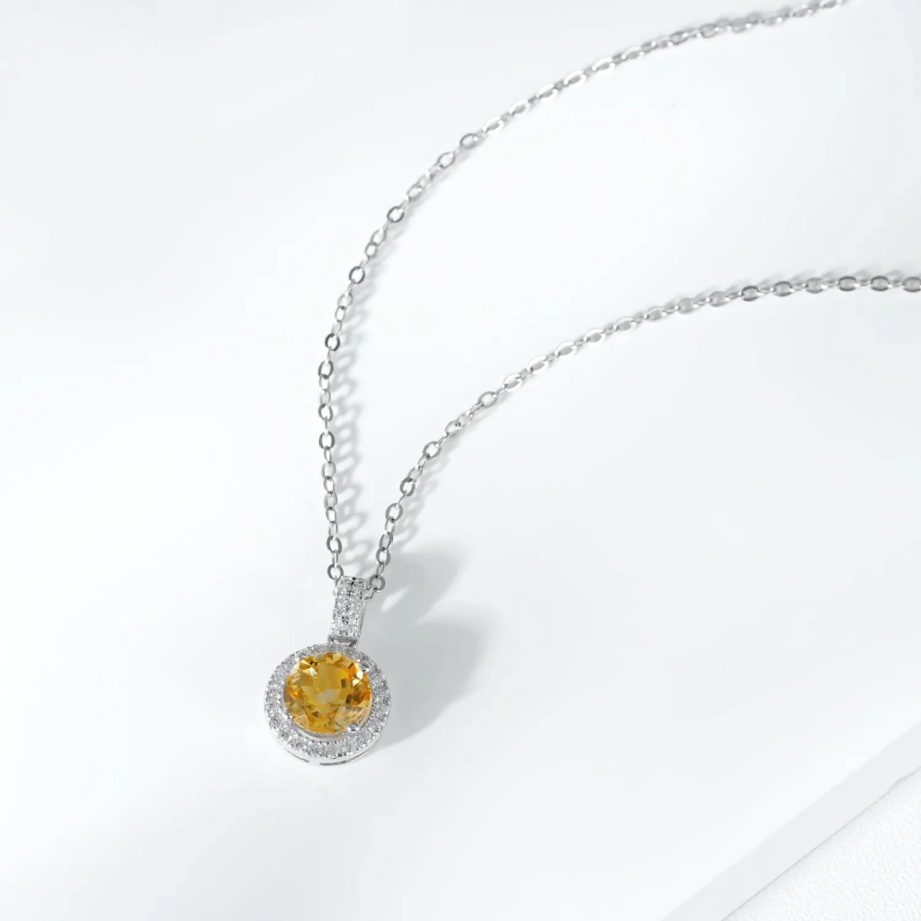 Pendentif citrine argent – Image 5