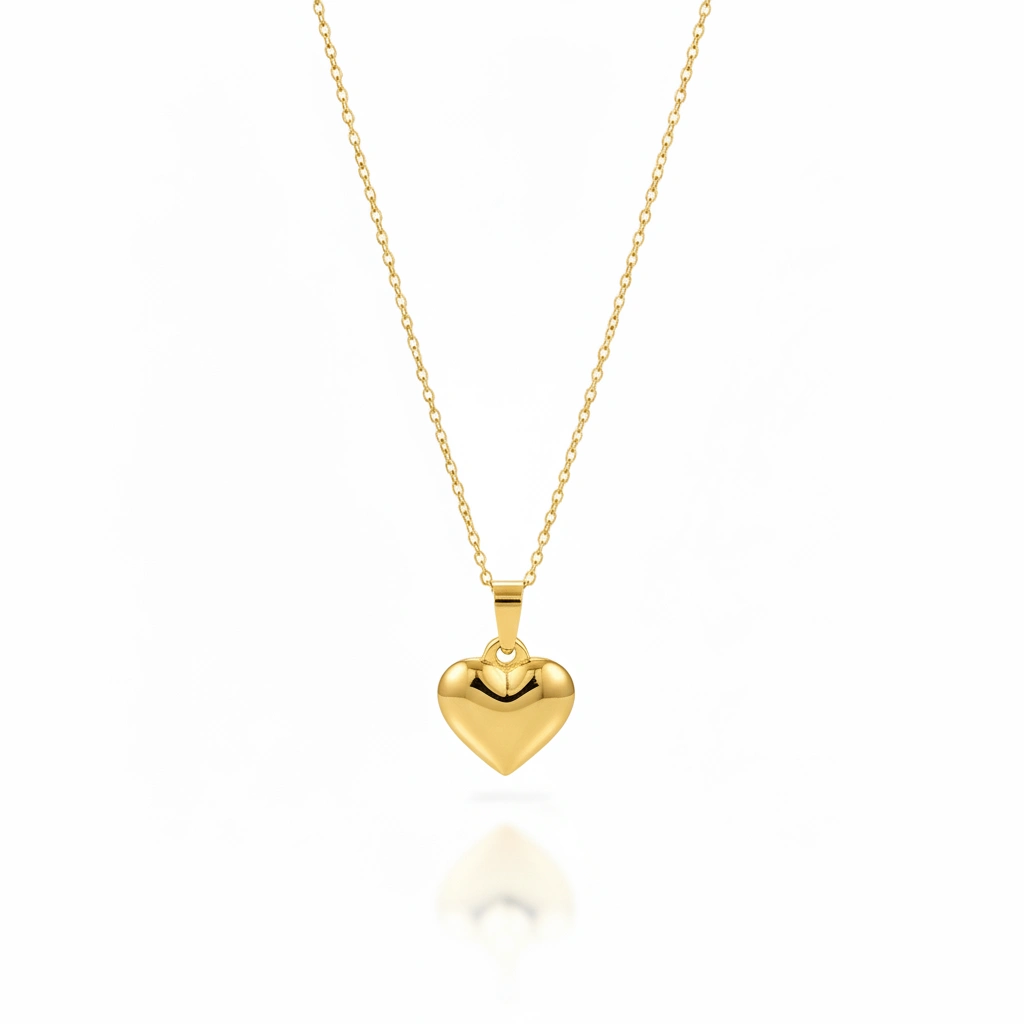 Pendentif coeur bombé