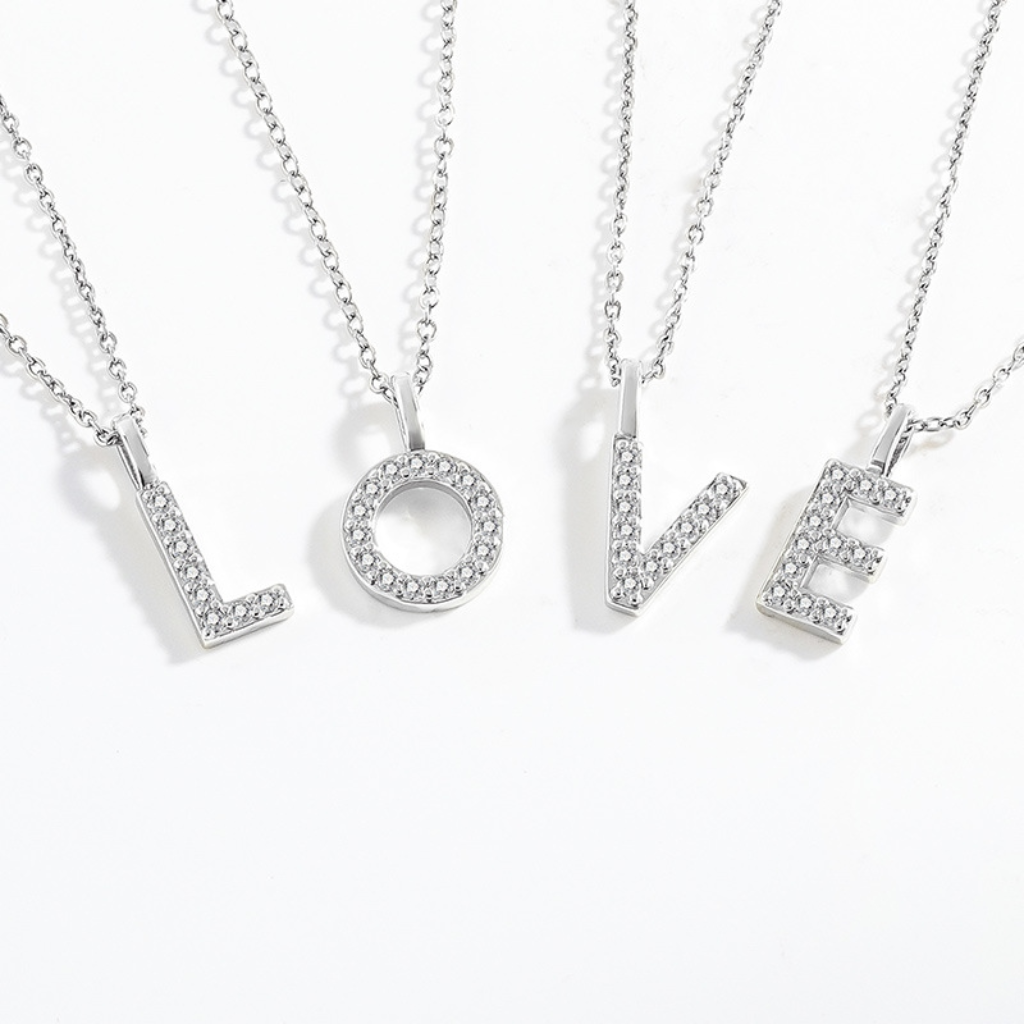 Pendentif lettre argent – Image 3