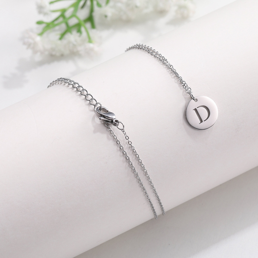 Pendentif lettre acier inoxydable – Image 4