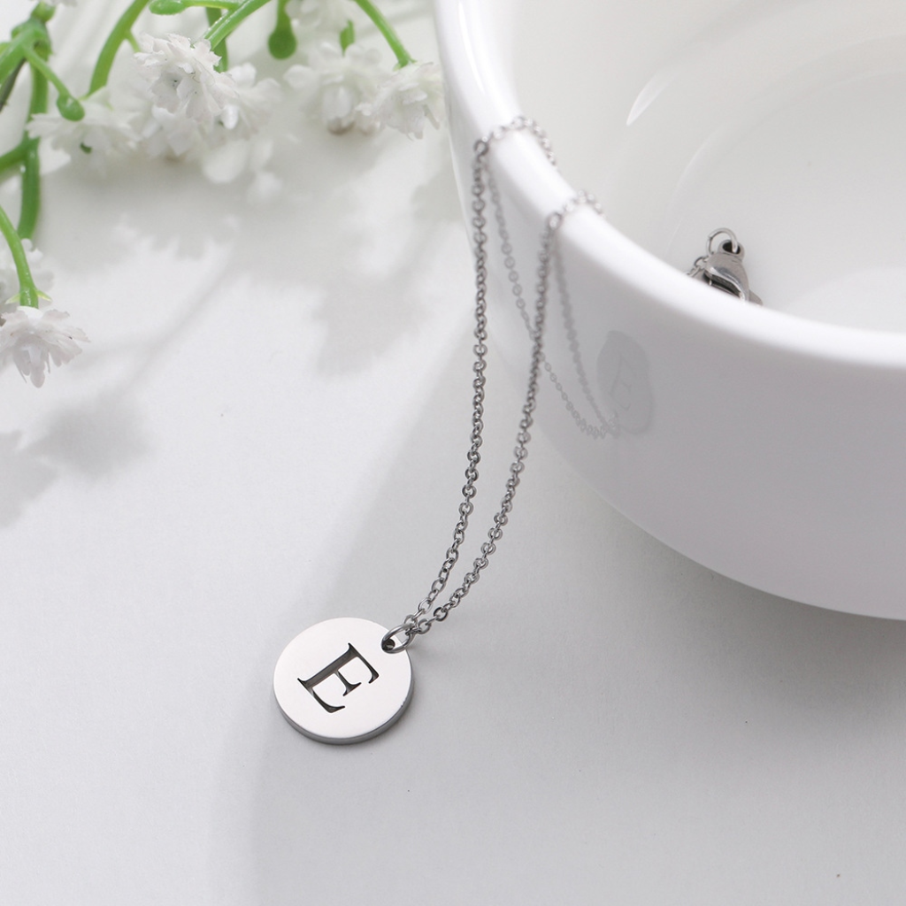 Pendentif lettre acier inoxydable – Image 5