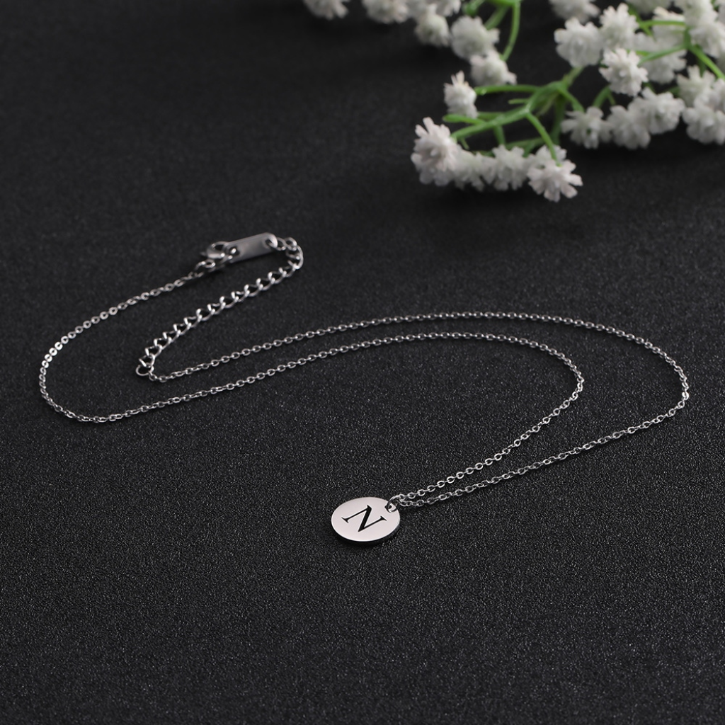Pendentif lettre acier inoxydable – Image 6
