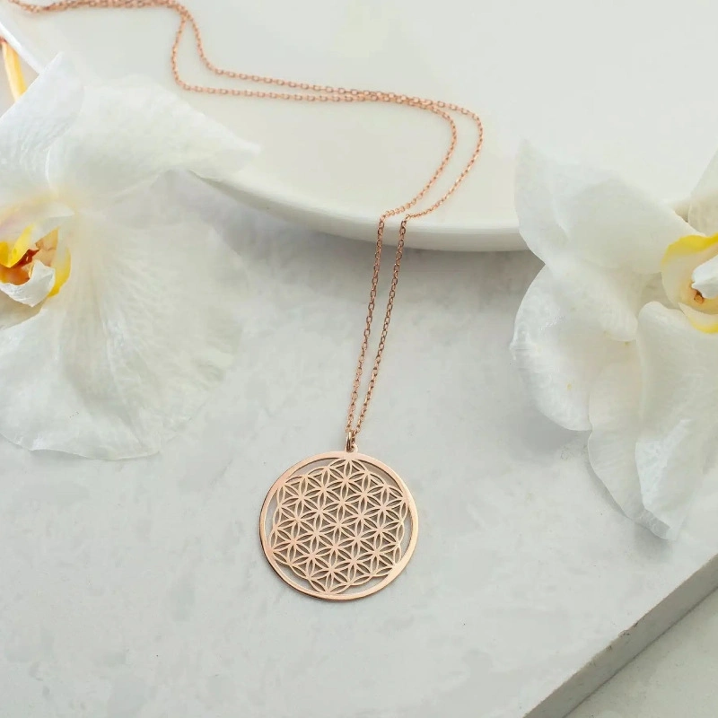 Pendentif fleur de vie acier inoxydable – Image 4