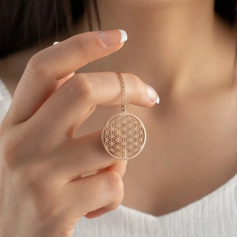 Pendentif fleur de vie acier inoxydable – Image 7