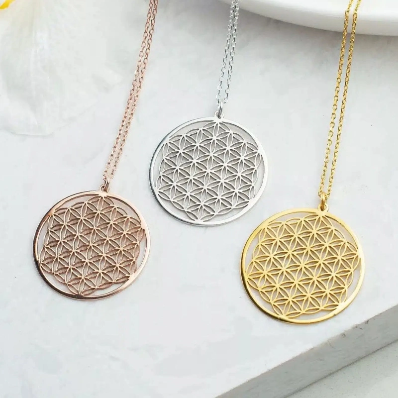 Pendentif fleur de vie acier inoxydable – Image 9