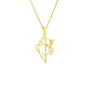 Pendentif corse homme dore