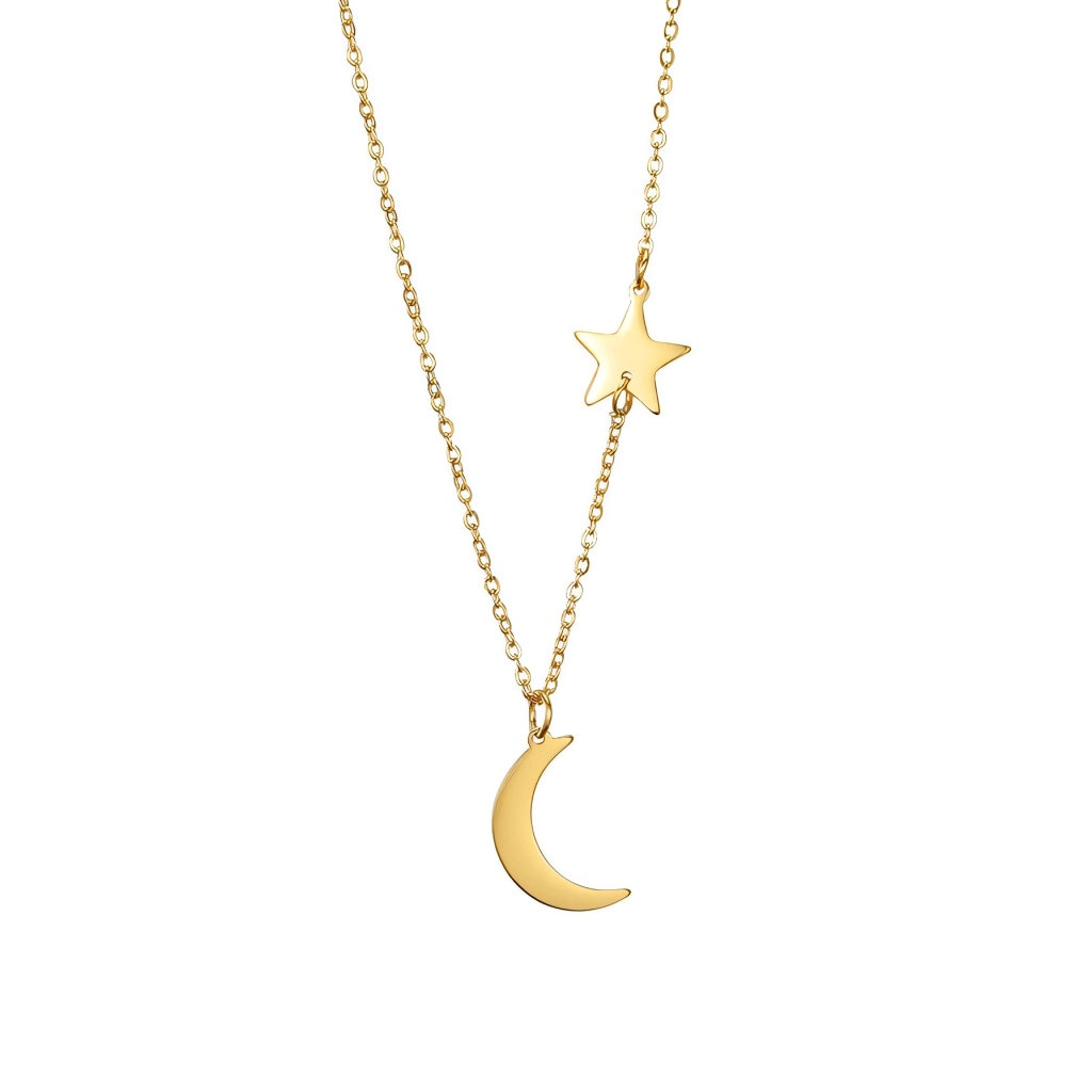 Pendentif lune étoile