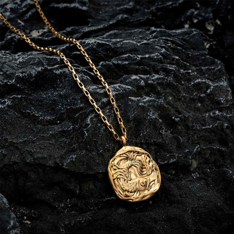 Medaille signe astrologique poissons