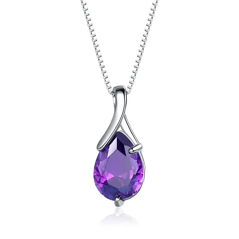 Pendentif amethyste goutte
