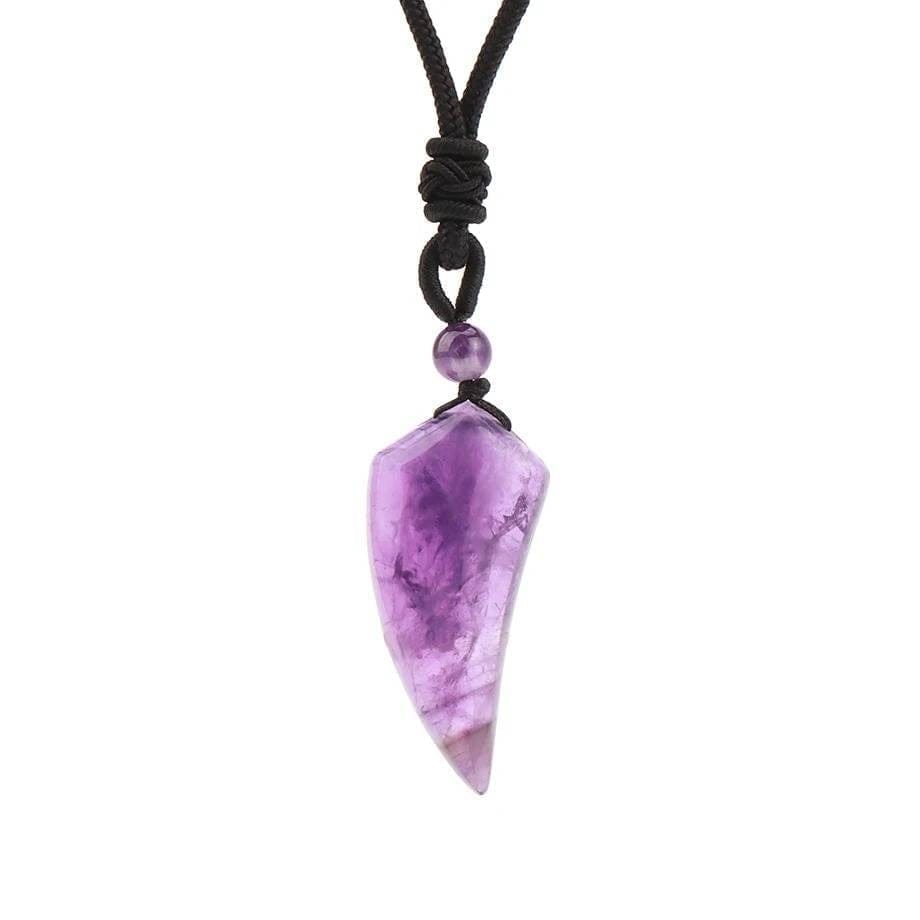 Pendentif amethyste homme