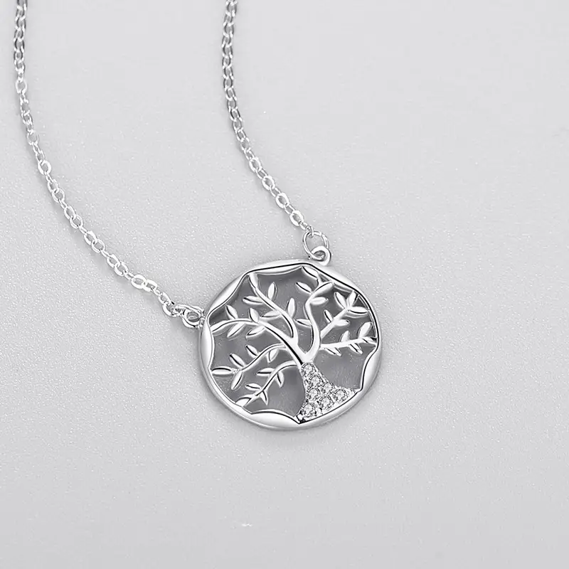 Pendentif arbre de vie argent profil