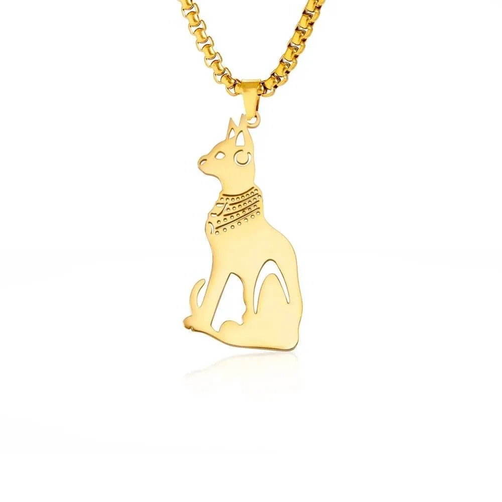 Pendentif chat egyptien
