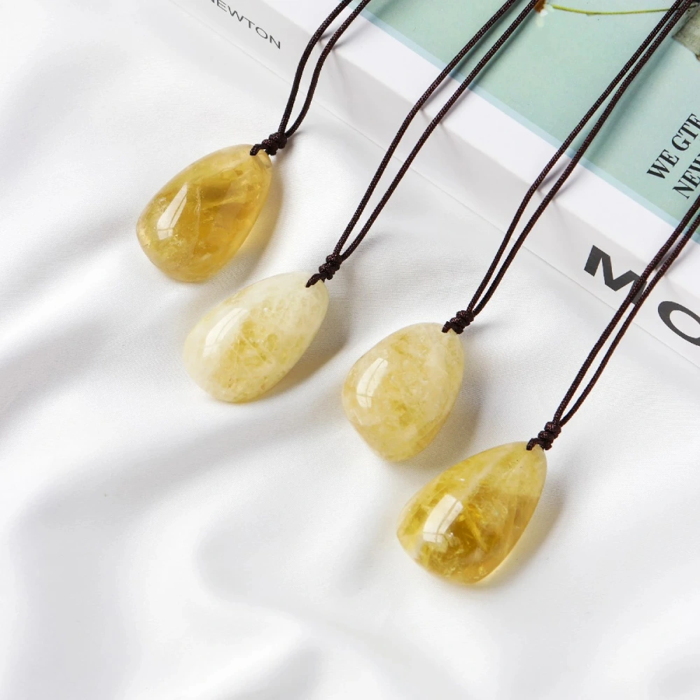 Pendentif citrine naturelle multi