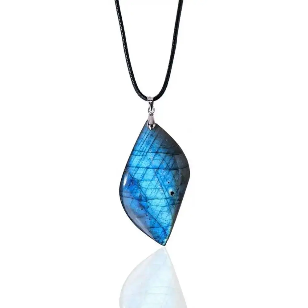 Pendentif labradorite bleue