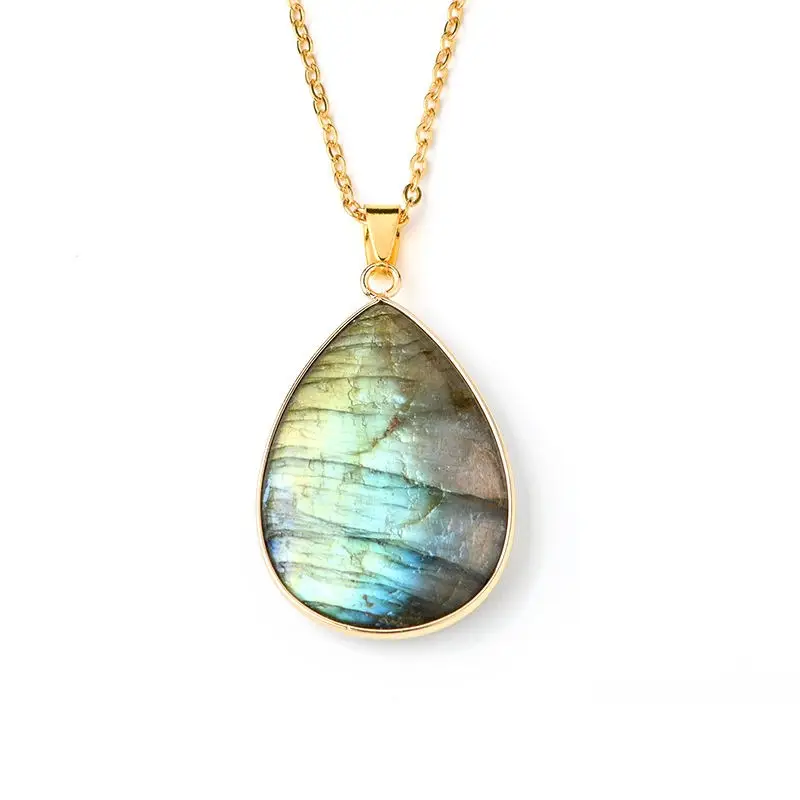 Pendentif labradorite femme