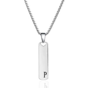Pendentif lettre homme p
