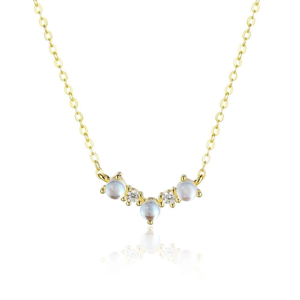 Pendentif pierre de lune or