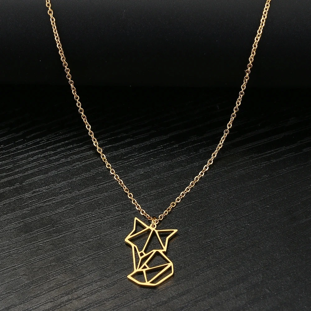 Pendentif renard dore