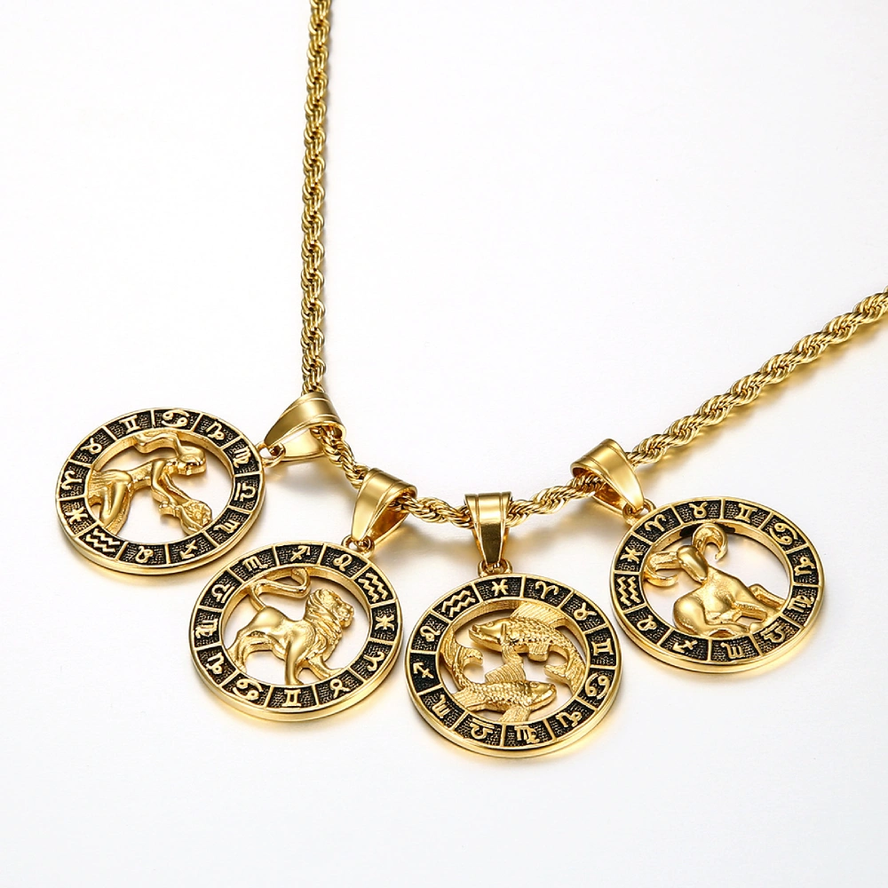 Pendentif signe astrologique homme multi