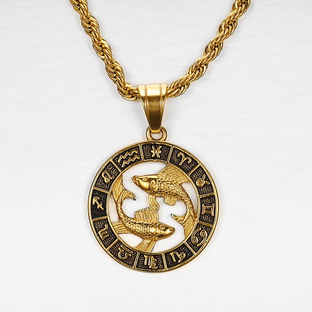 Pendentif signe astrologique homme