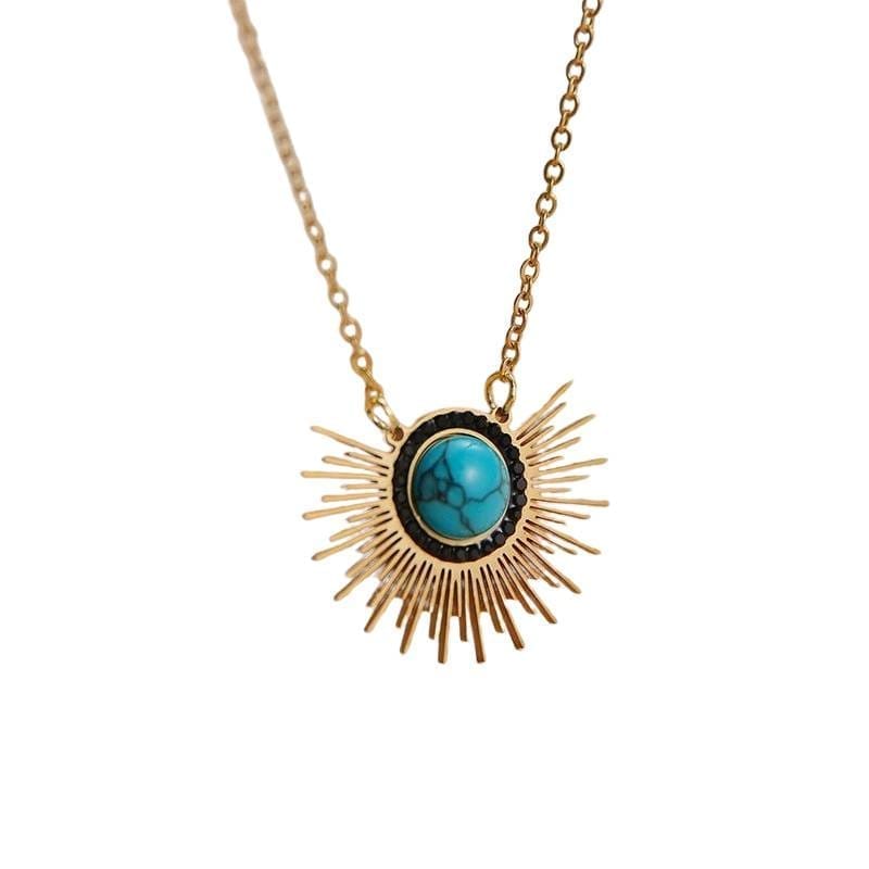 Pendentif turquoise femme