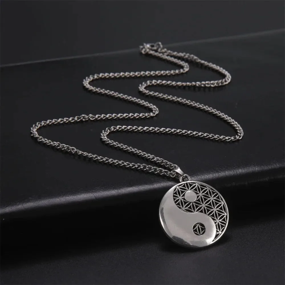 Pendentif yin yang chaine