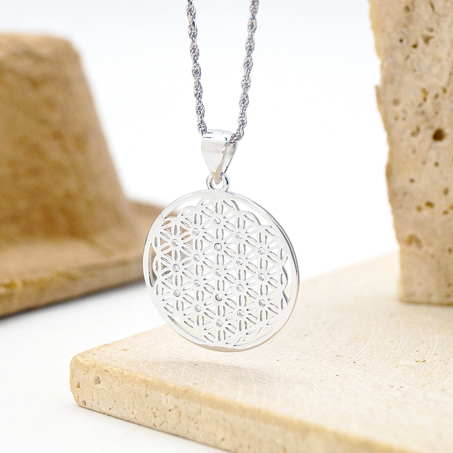 Pendentif fleur de vie argent – Image 6